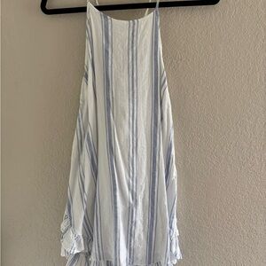 O'Neill Blue and White Striped Mini Dress